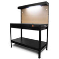 48 In. W X 25 In. D 2-Drawer Workbench with Power Outlets and Light