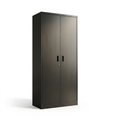 Garage Storage Cabinet 70.9" H X31.5" W 15.7" D in Black Steel Cabinet with 4 Shelves 2 Doors and Lock